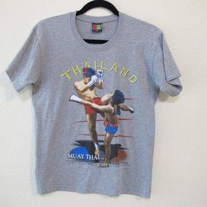 Muay Thai Kick Boxing Novelty T-Shirt Gift Souvenir